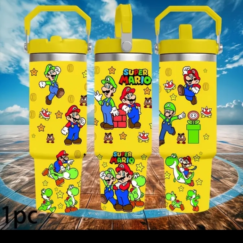 Super Mario Yellow Travel Mug - Picture 5 of 5